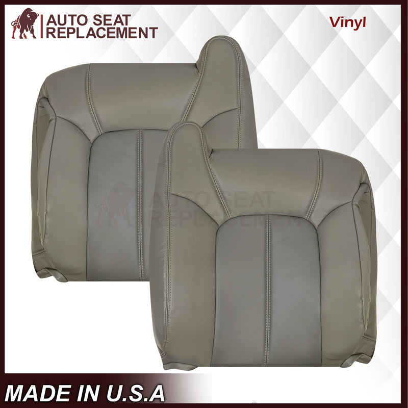 2001 2002 GMC Yukon Denali XL SLT SLE Leather Replacement Seat Cover 2 Tone Gray: Choose From Variation