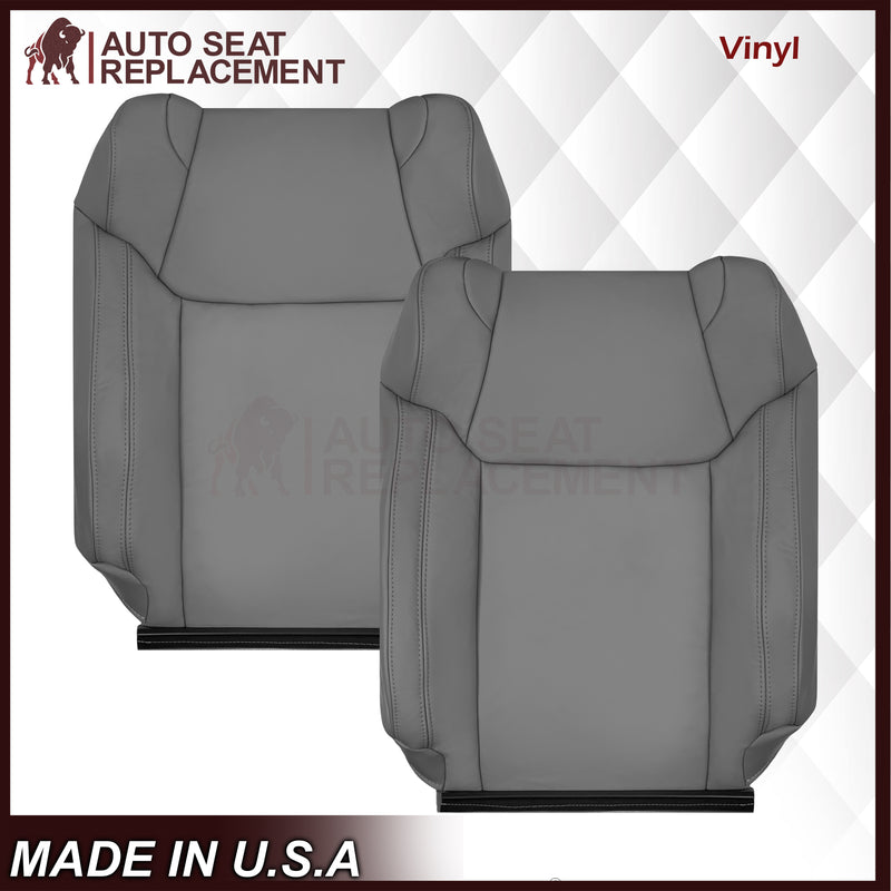 2014-2021 Toyota Tundra Work Truck Driver OR Passenger Side Replacement Leather OR Synthetic Leather Seat Cover: Graphite Gray