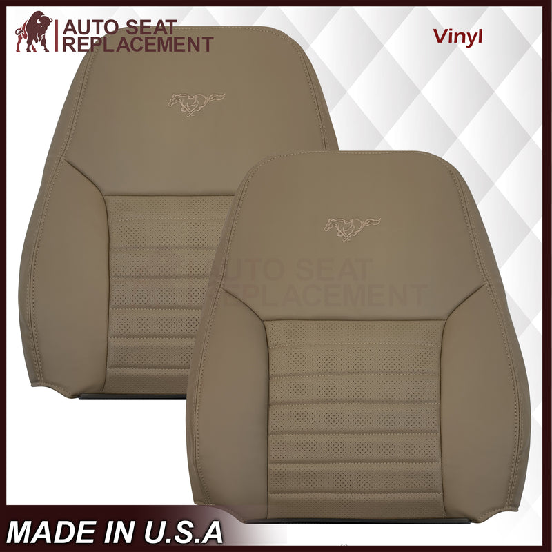 1999-2004 Ford Mustang GT Convertible in Medium Parchment Tan: Choose Genuine Leather OR Synthetic Leather