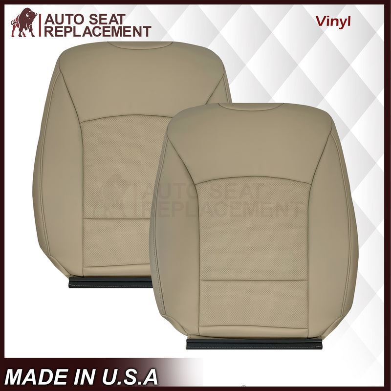 2015-2019 Subaru Outback Legacy Limited Replacement Synthetic Leather Seat Covers: Perforated, Ivory Tan