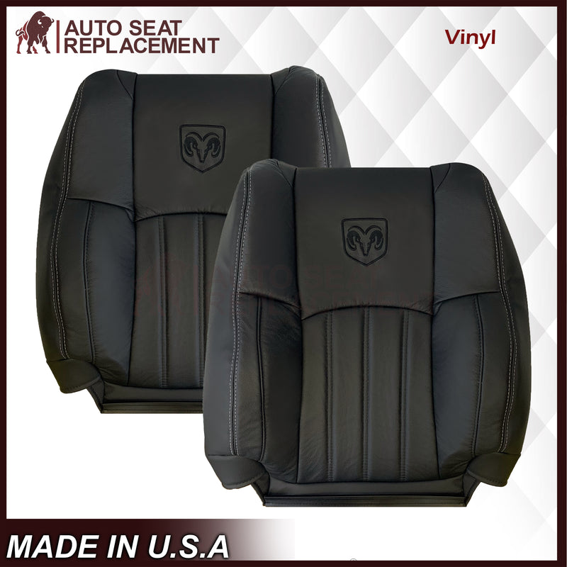 2009 - 2012 Dodge Ram 1500 2500 3500 Laramie Replacement Seat Covers in Dark Slate (Dark Gray)