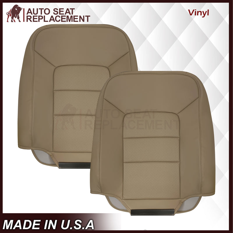 2005 2006 Ford Expedition Limited Perforated Tan Seat Covers: Choose Leather or Vinyl