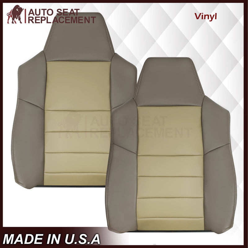 2002 - 2004 Ford Excursion Eddie Bauer Replacement Seat Covers 2 Tone Gray-Tan: Choose From Variations