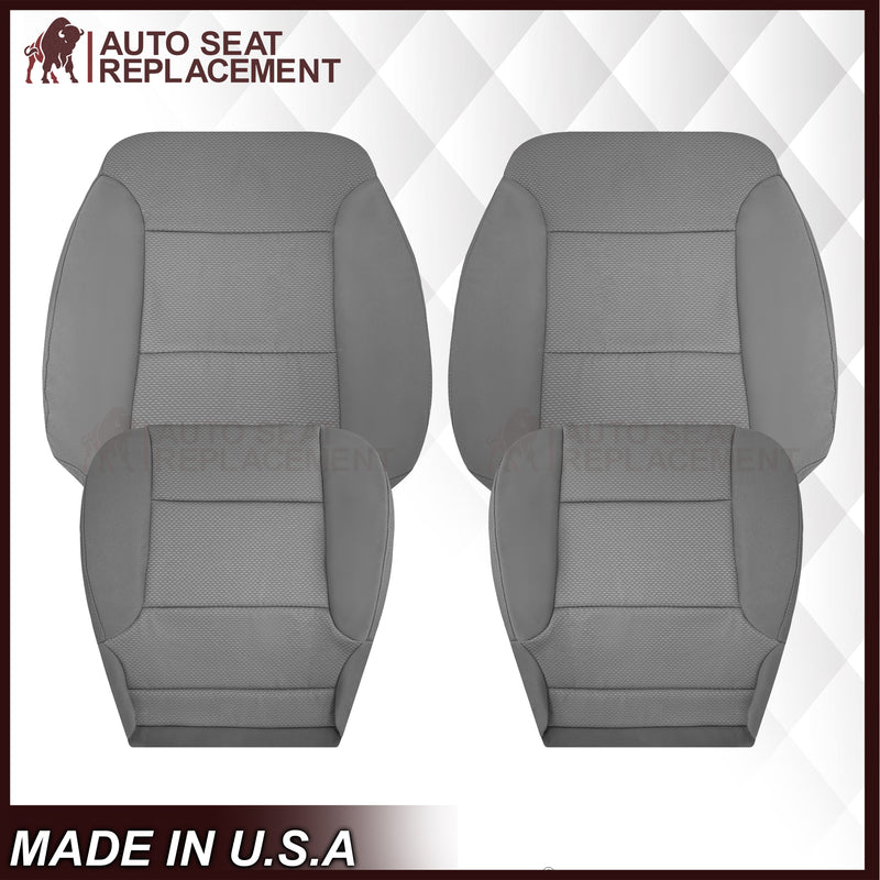 2014-2019 Chevy Silverado LS LT Z71 Replacement Cloth Seat Cover: Gray - Auto Seat Replacement