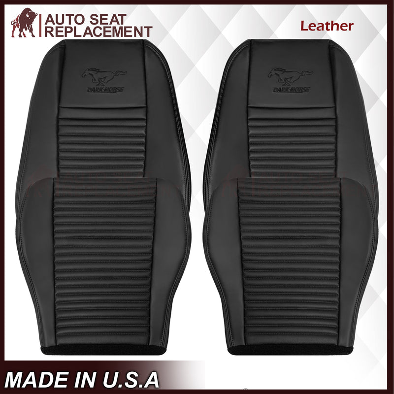 2003-2004 Ford Mustang Mach 1 ONE Replacement Leather Seat Cover in Ebony Black: Choose From Variation - Auto Seat Replacement