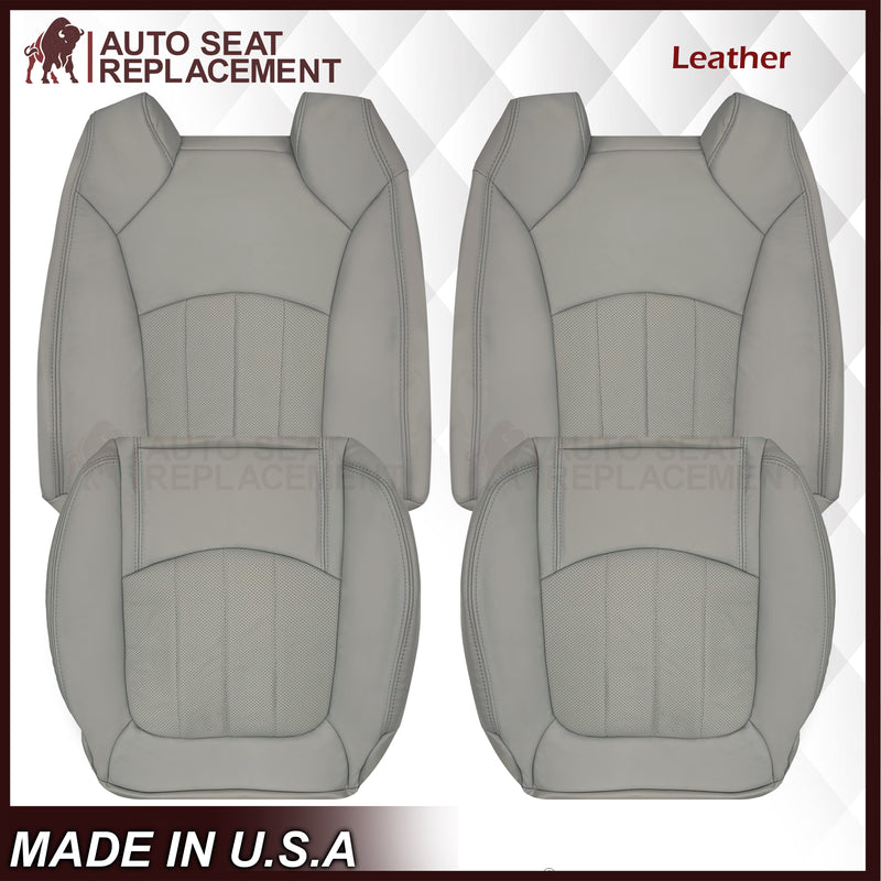 2009-2012 Chevrolet Traverse LT/LTZ Driver or Passenger Replacement Seat Cover: Perforated, Gray - Auto Seat Replacement