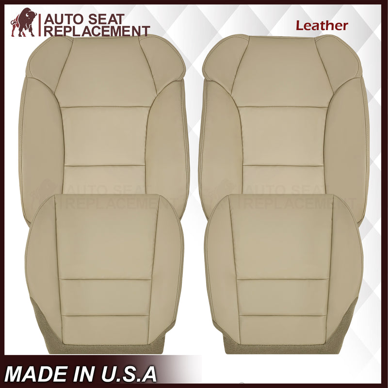 2007 - 2013 Acura MDX Driver Or Passenger Replacement Seat Covers: Non-Perforated Tan