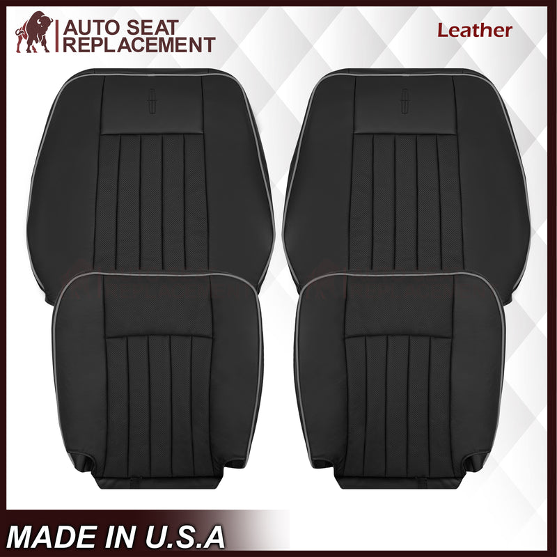 2003 - 2006 Lincoln Navigator Replacement Seat Covers in Black: Choose Genuine Leather or Vinyl - Auto Seat Replacement