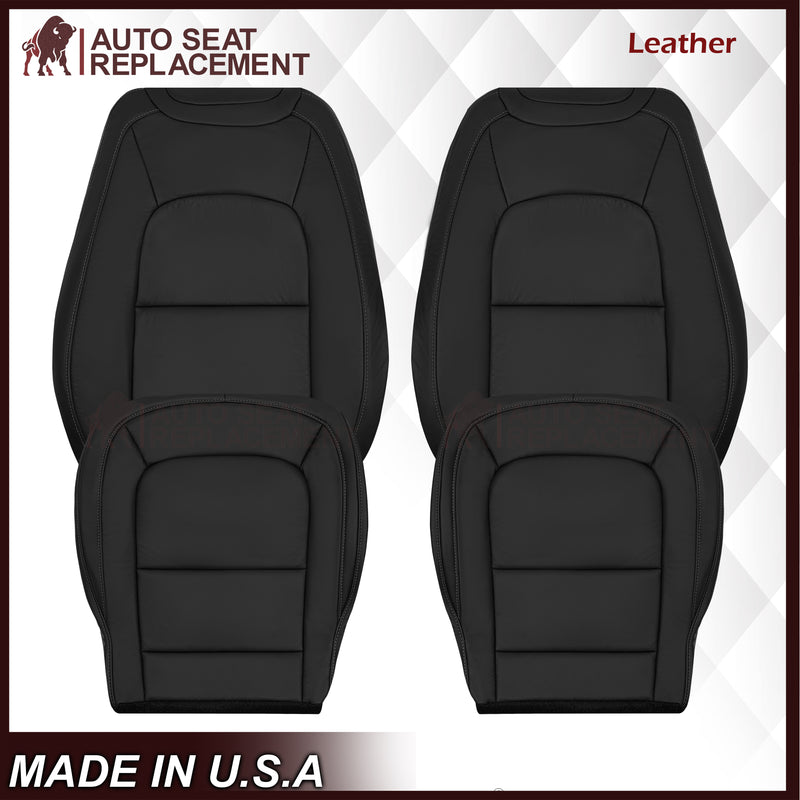 2015-2022 Chevy Colorado LT ZR2 LTZ LS Replacement Seat Covers In Black: Choose In Leather or Vinyl
