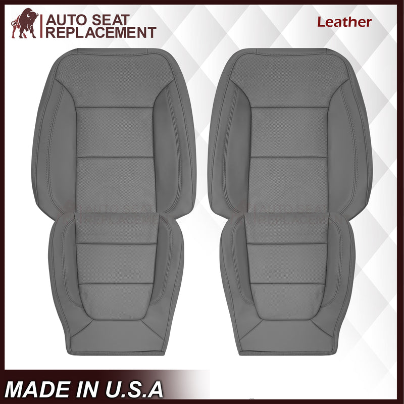 2019-2022 Chevy Silverado & GMC Sierra Perforated Replacement Seat Cover in Gray : Choose Your Side & Material - Auto Seat Replacement