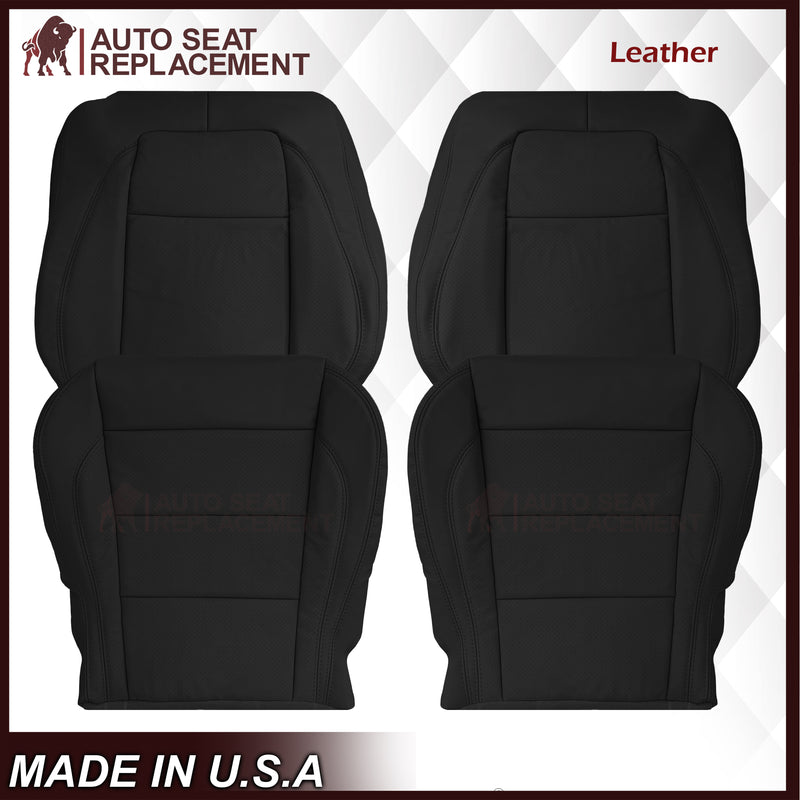 2007 - 2010 Jaguar XK XK-R Genuine Leather OR Synthetic Leather Seat Covers In Black