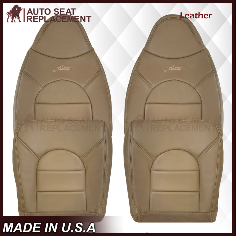1998-1999 Ford F250 F350 Lariat Super Duty Replacement Seat Cover In Prairie "Tan" - Auto Seat Replacement