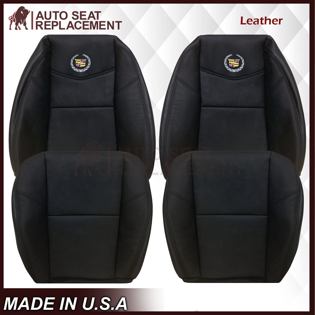 2007-2014 Cadillac Escalade Perforated Genuine Leather or Synthetic Leather Seat Cover in Black: Choose From Variation