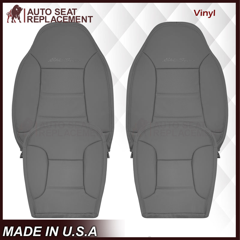 1992 - 1996 Ford Bronco Eddie Bauer Synthetic Leather Seat Cover In Gray - Auto Seat Replacement
