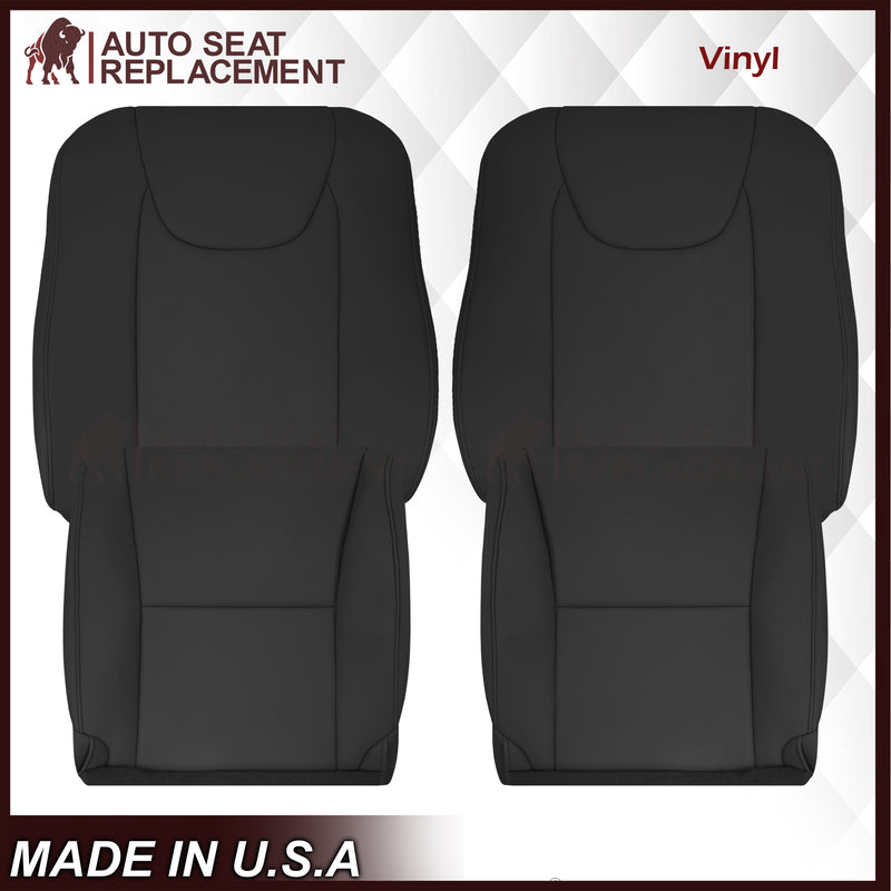 2010-2015 Lexus RX350 RX450H Replacement Synthetic Leather Seat Covers: Black Perforated