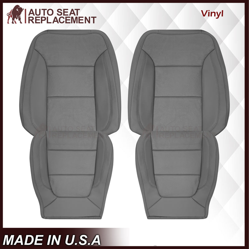 2019-2022 Chevy Silverado & GMC Sierra Perforated Replacement Seat Cover in Gray : Choose Your Side & Material - Auto Seat Replacement