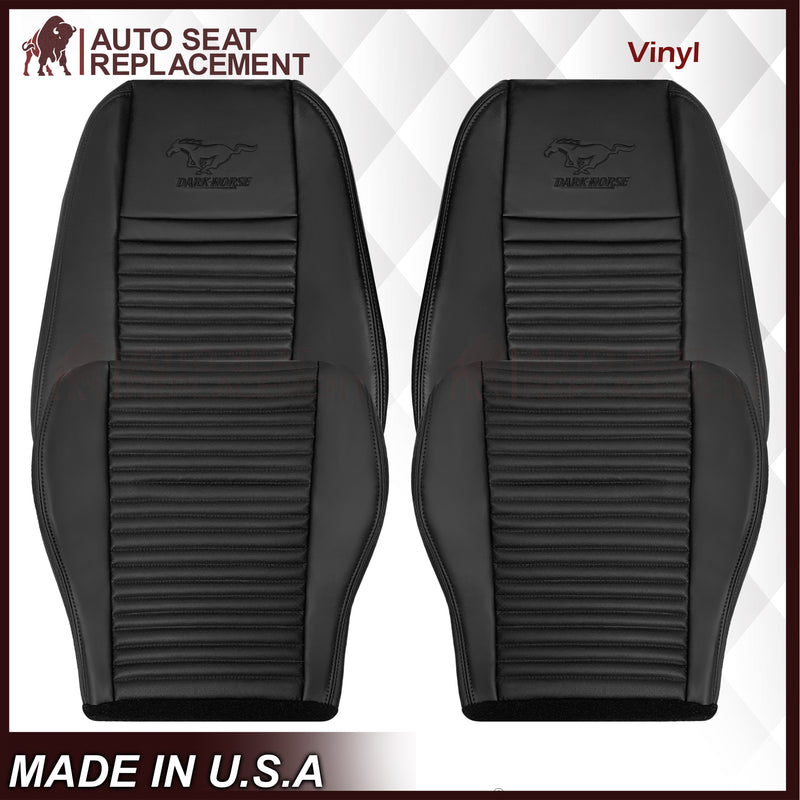 2003-2004 Ford Mustang Mach 1 ONE Replacement Leather Seat Cover in Ebony Black: Choose From Variation - Auto Seat Replacement