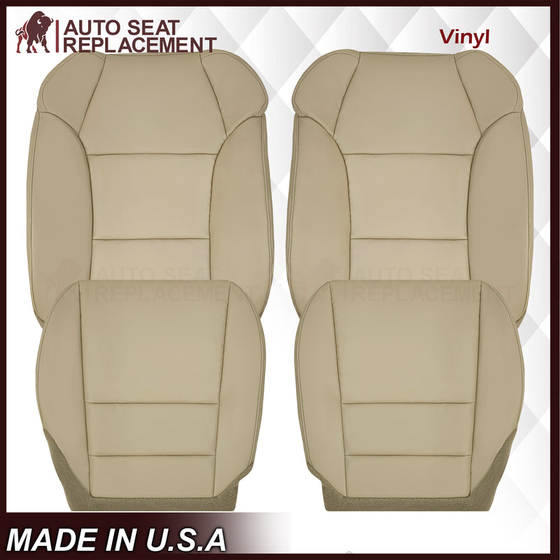 2007 - 2013 Acura MDX Driver Or Passenger Replacement Seat Covers: Non-Perforated Tan