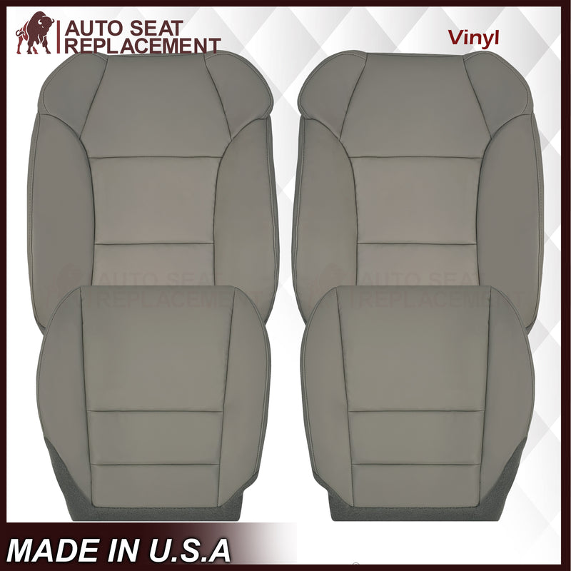 2007 - 2013 Acura MDX Driver Or Passenger Replacement Seat Covers: Non-Perforated Gray