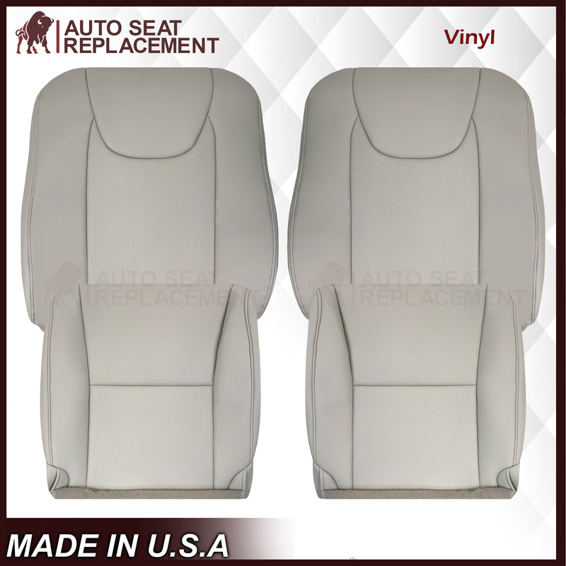 2010-2015 Lexus RX350 RX450H Replacement Synthetic Leather Seat Covers: Gray Perforated