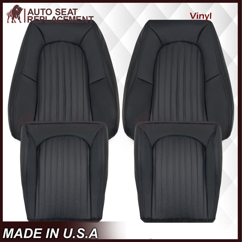 1999-2004 Ford Mustang V6/GT 2001 Bullitt Replacement Seat Covers In Ebony Black