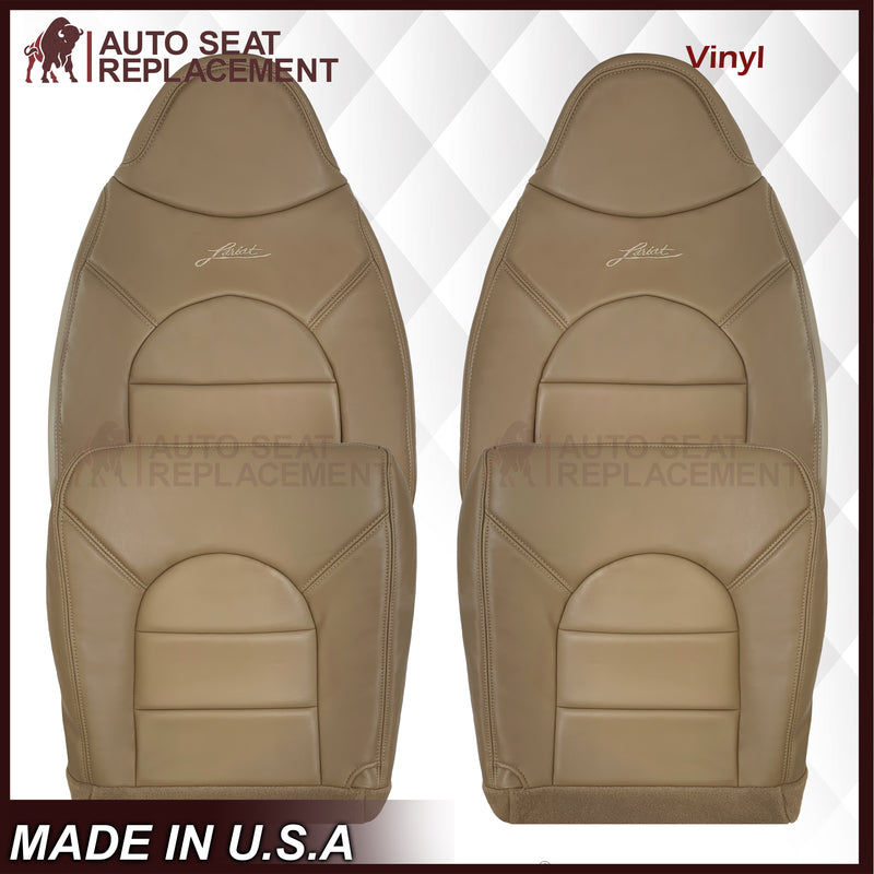 1998-1999 Ford F250 F350 Lariat Super Duty Replacement Seat Cover In Prairie "Tan" - Auto Seat Replacement