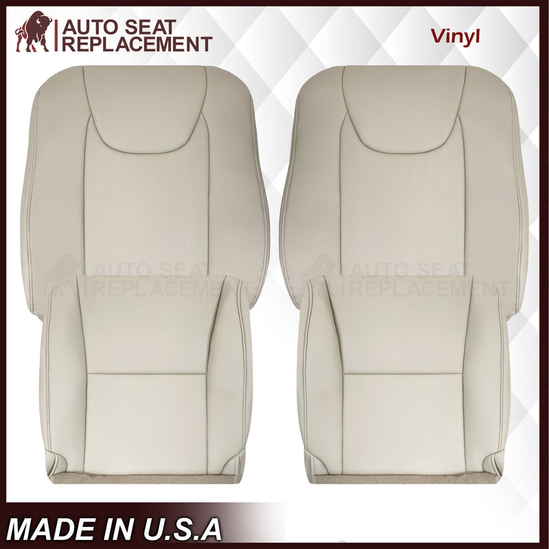 2010-2015 Lexus RX350 RX450H Replacement Synthetic Leather Seat Covers: Tan Perforated