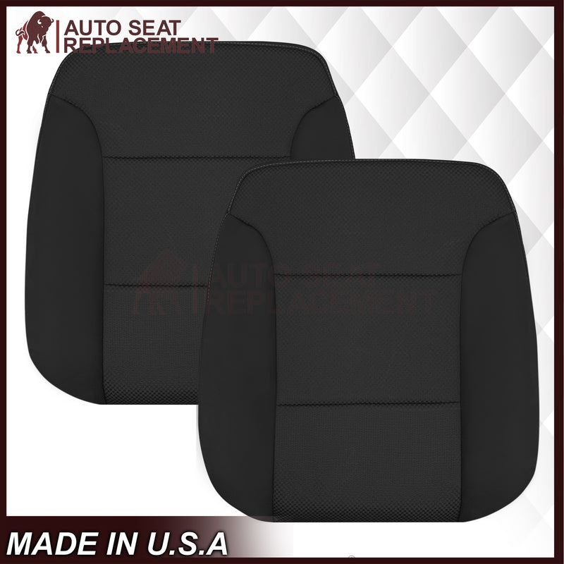 2014-2019 GMC Sierra SLE SLT Z71 Replacement Cloth Seat Cove: Black - Auto Seat Replacement