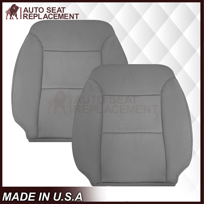2014-2019 Chevy Silverado LS LT Z71 Replacement Cloth Seat Cover: Gray - Auto Seat Replacement