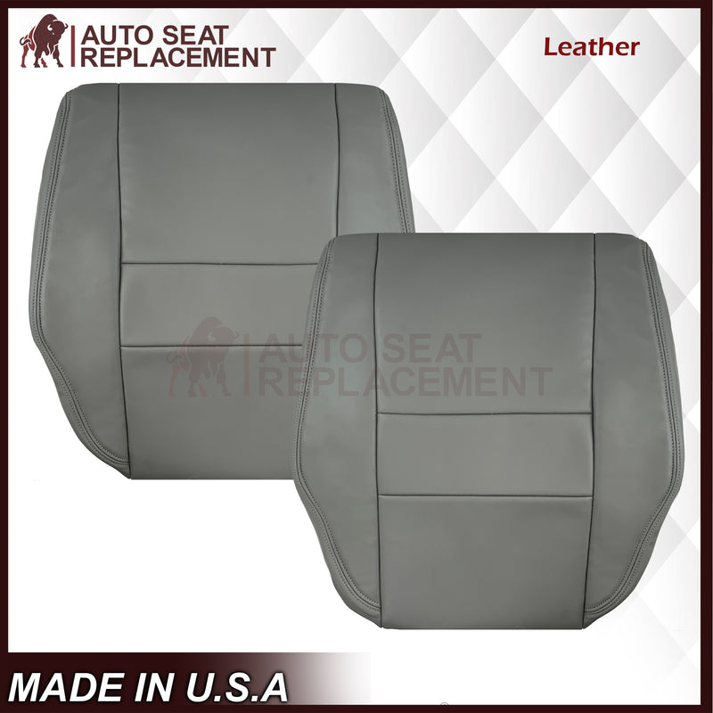 2007 - 2013 Toyota Sequoia SR5 Driver OR Passenger Side Top and Bottom Replacement Seat Covers In Gray: Choose your material