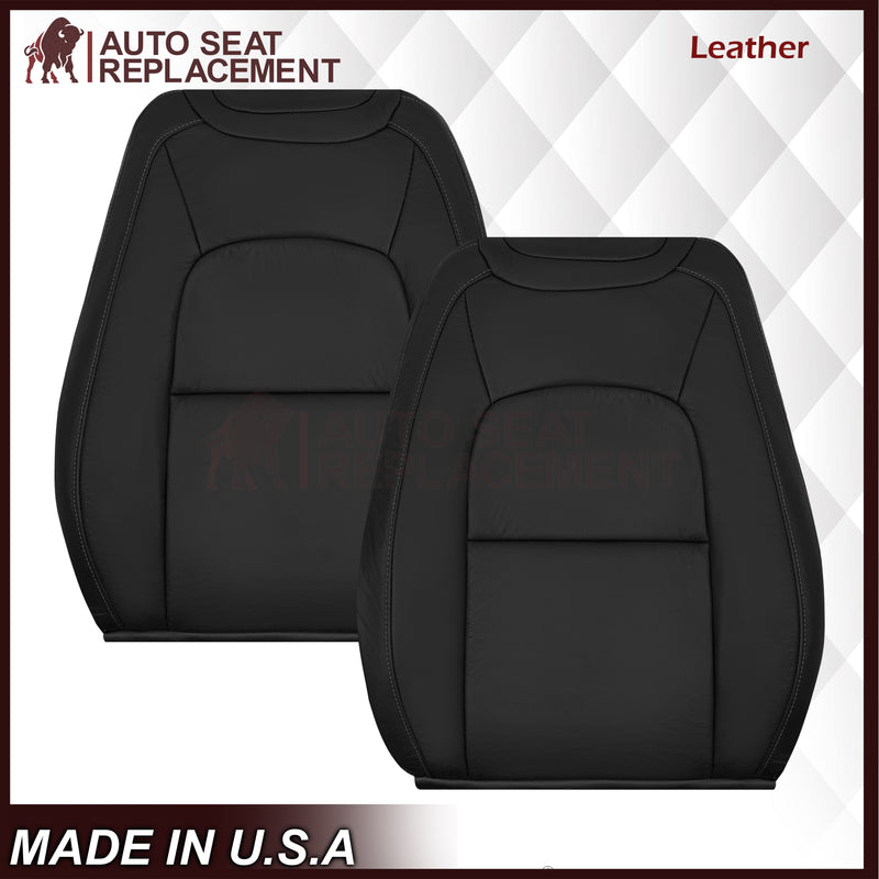 2015-2022 Chevy Colorado LT ZR2 LTZ LS Replacement Seat Covers In Black: Choose In Leather or Vinyl
