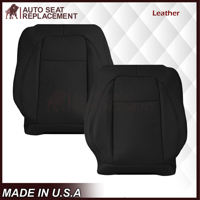 2007 - 2010 Jaguar XK XK-R Genuine Leather OR Synthetic Leather Seat Covers In Black