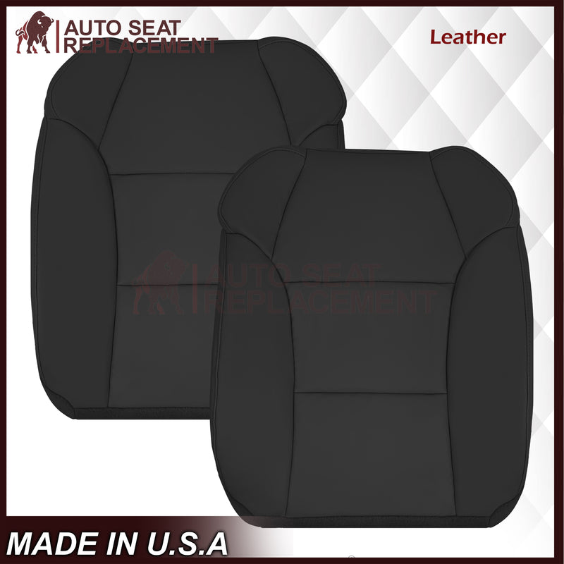 2007 - 2013 Acura MDX Driver Or Passenger Replacement Seat Covers: Non-Perforated Black