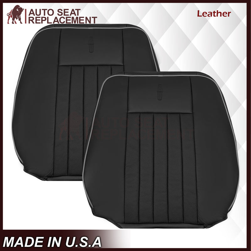 2003 - 2006 Lincoln Navigator Replacement Seat Covers in Black: Choose Genuine Leather or Vinyl - Auto Seat Replacement