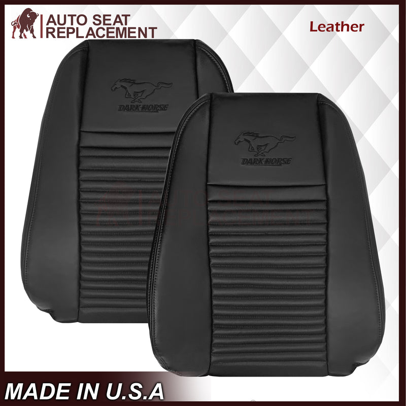 2003-2004 Ford Mustang Mach 1 ONE Replacement Leather Seat Cover in Ebony Black: Choose From Variation - Auto Seat Replacement