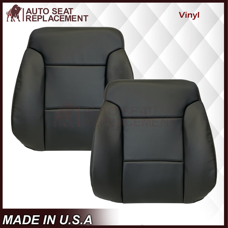 2014 - 2019 GMC Sierra All-Terrain Black Leather Replacement New Front Seat Covers