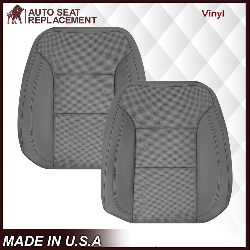 2019-2022 Chevy Silverado & GMC Sierra Perforated Replacement Seat Cover in Gray : Choose Your Side & Material - Auto Seat Replacement