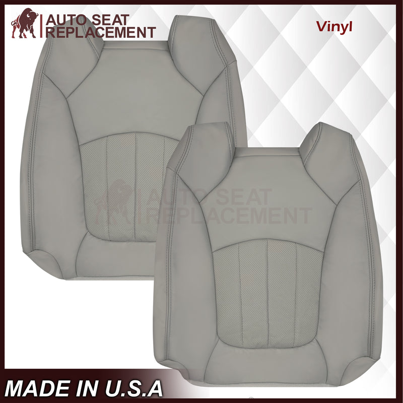 2009-2012 Chevrolet Traverse LT/LTZ Driver or Passenger Replacement Seat Cover: Perforated, Gray - Auto Seat Replacement