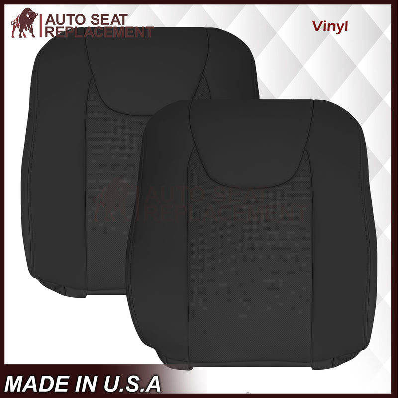 2010-2015 Lexus RX350 RX450H Replacement Synthetic Leather Seat Covers: Black Perforated