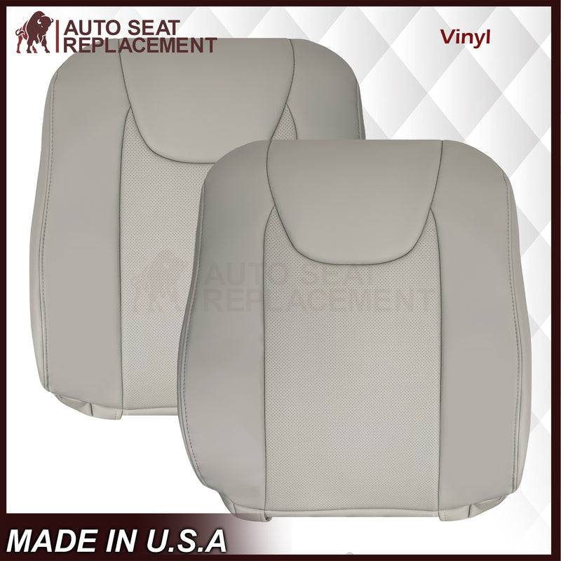 2010-2015 Lexus RX350 RX450H Replacement Synthetic Leather Seat Covers: Gray Perforated