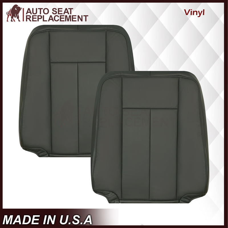 2007-2014 Ford Expedition XLT Replacement Synthetic Leather or Genuine Leather Seat Cover: Dark Gray