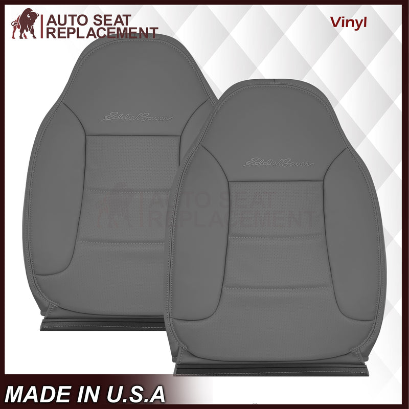1992 - 1996 Ford Bronco Eddie Bauer Synthetic Leather Seat Cover In Gray - Auto Seat Replacement