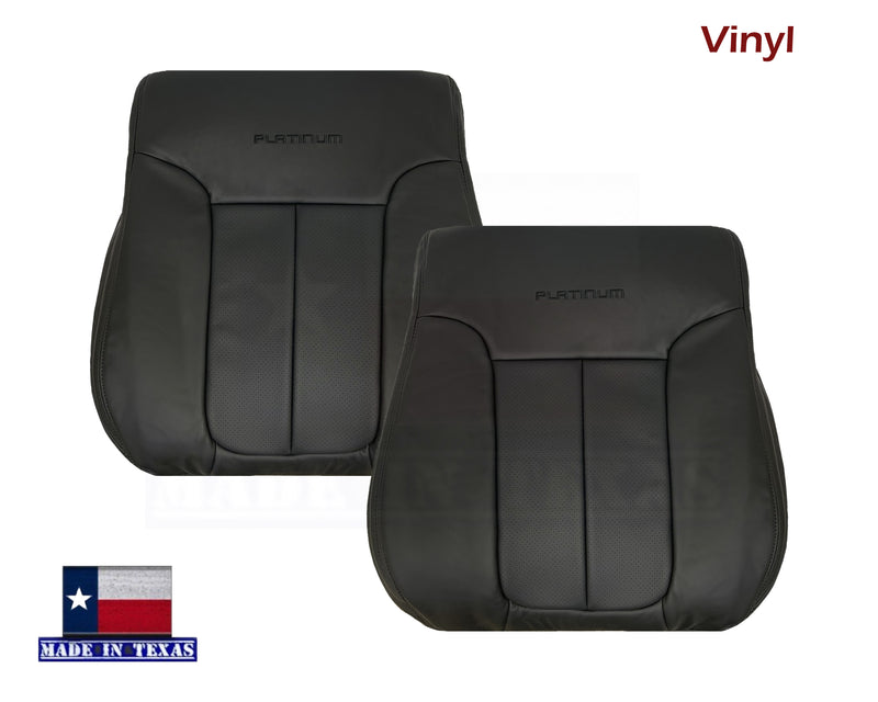 2009 - 2014 Ford F150 PLATINUM EDITION Perforated Leather or Vinyl Seat Covers