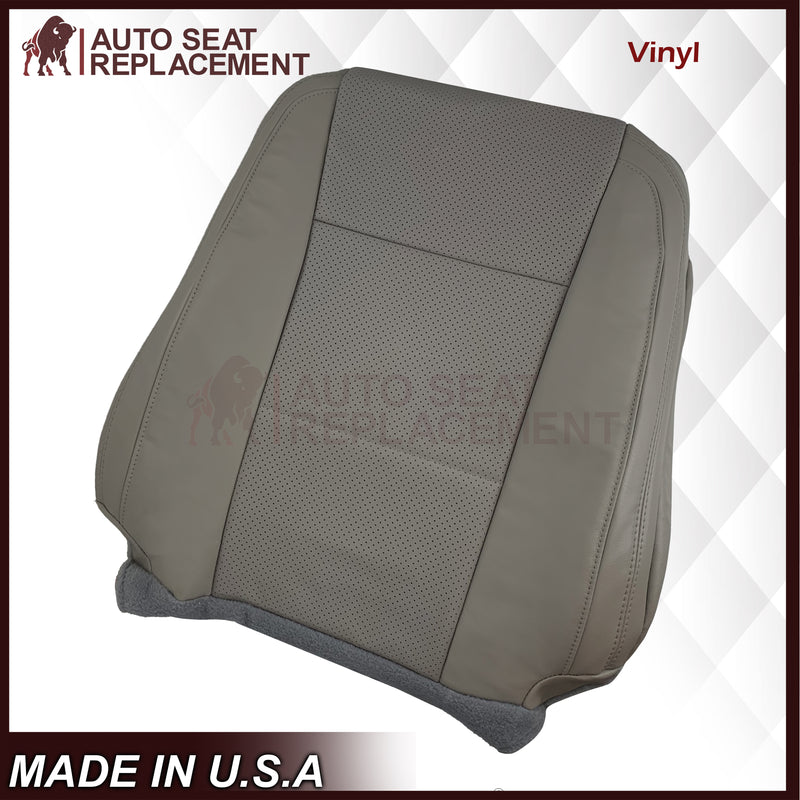 2015 - 2017 Ford F-150 Lariat Gray Replacement Seat Covers in Perforated Leather or Synthetic Leather