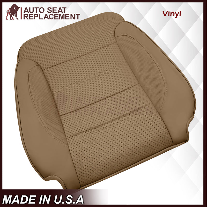 2014-2019 GMC Sierra Denali Perforated Genuine Leather Replacement Seat Cover In Dune Tan - Auto Seat Replacement
