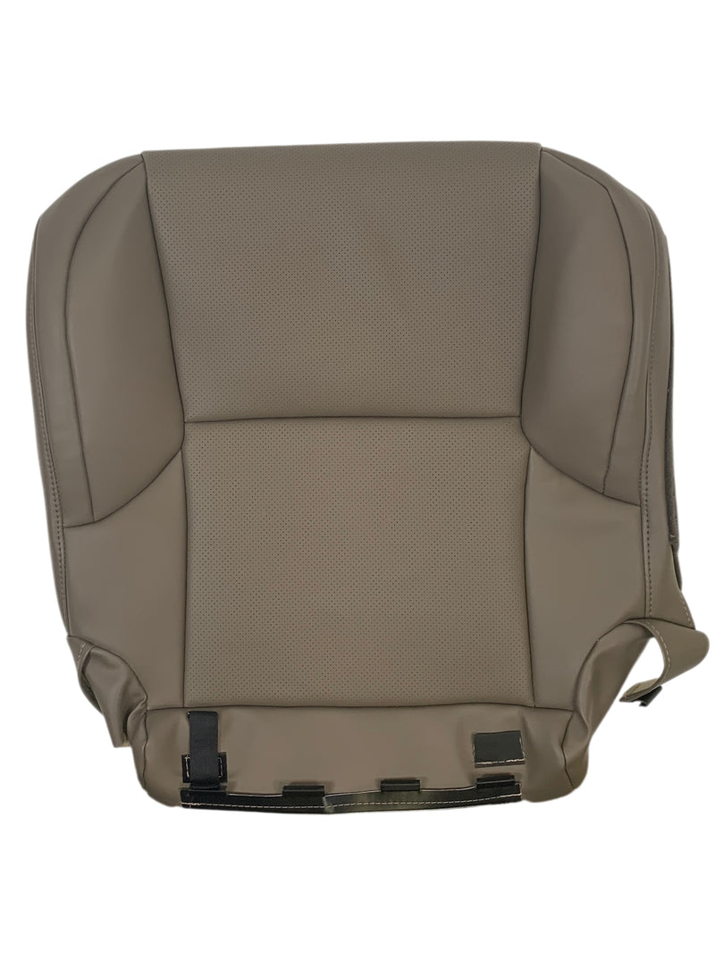 2010-2013 Lexus GX460 Replacement Perforated Synthetic Leather Top or Bottom Seat Cover: Dark Tan Perforated - Auto Seat Replacement