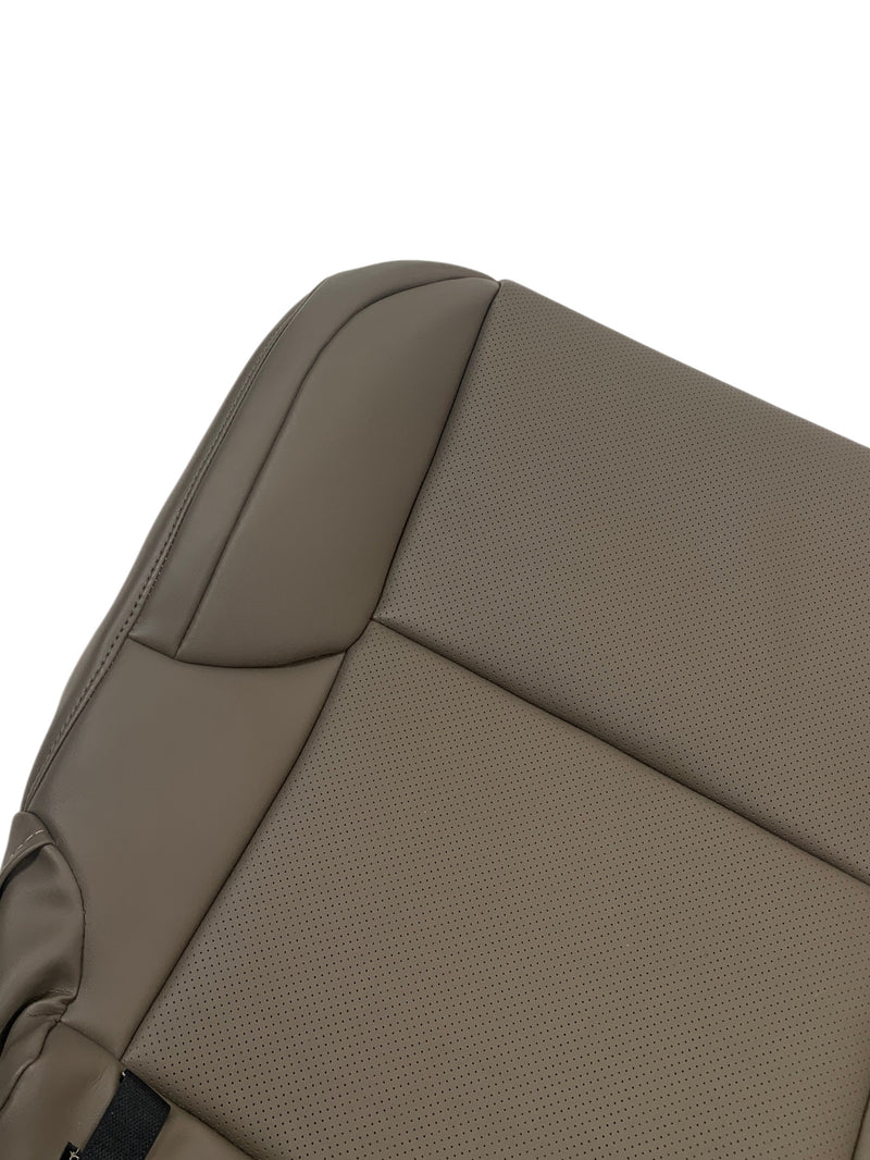 2010-2013 Lexus GX460 Replacement Perforated Synthetic Leather Top or Bottom Seat Cover: Dark Tan Perforated - Auto Seat Replacement
