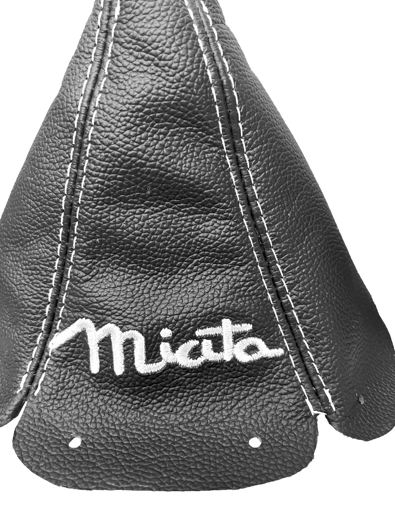 Embroidered Leather Handbrake & Shift Boot Cover For 1989-1997 MAZDA MIATA MX-5