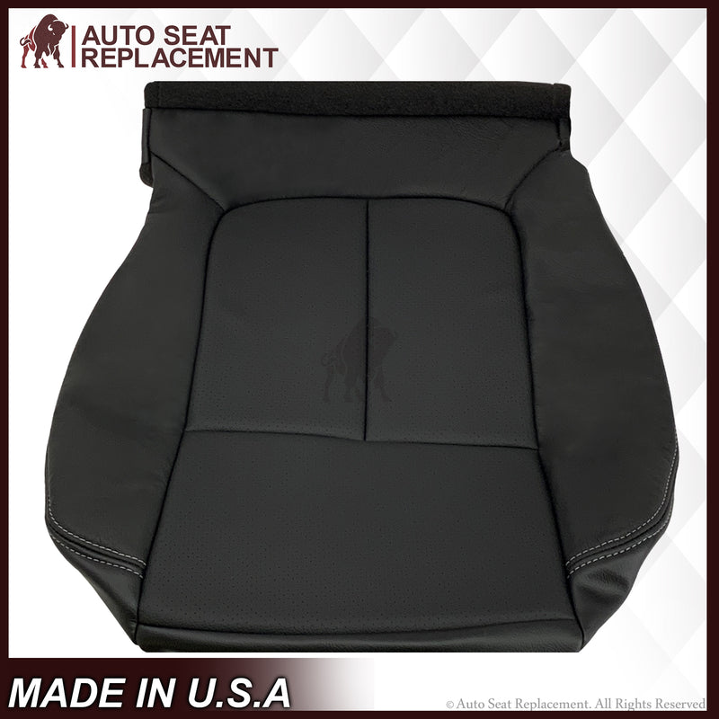 2009 2010 2011 2012 2013 2014 Ford F150 Lariat Driver Bottom Perforated Leather Seat Cover- 2000 2001 2002 2003 2004 2005 2006- Leather- Vinyl- Seat Cover Replacement- Auto Seat Replacement