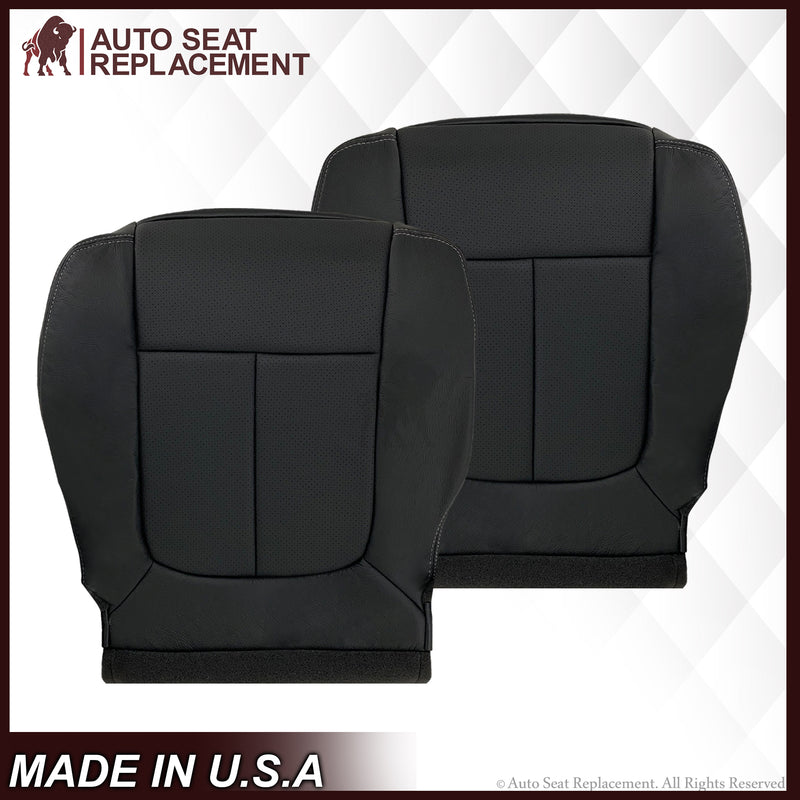 2009 2010 2011 2012 2013 2014 Ford F150 Lariat Driver Bottom Perforated Leather Seat Cover- 2000 2001 2002 2003 2004 2005 2006- Leather- Vinyl- Seat Cover Replacement- Auto Seat Replacement